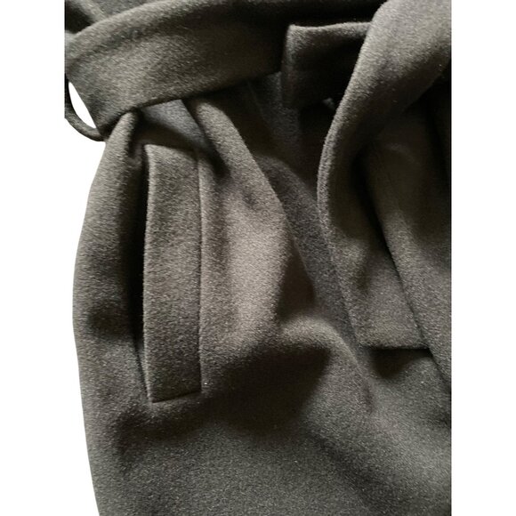 City Chic Black Faux Fur Cuff Belted Jacket Size 16 NWT - Picture 15 of 16